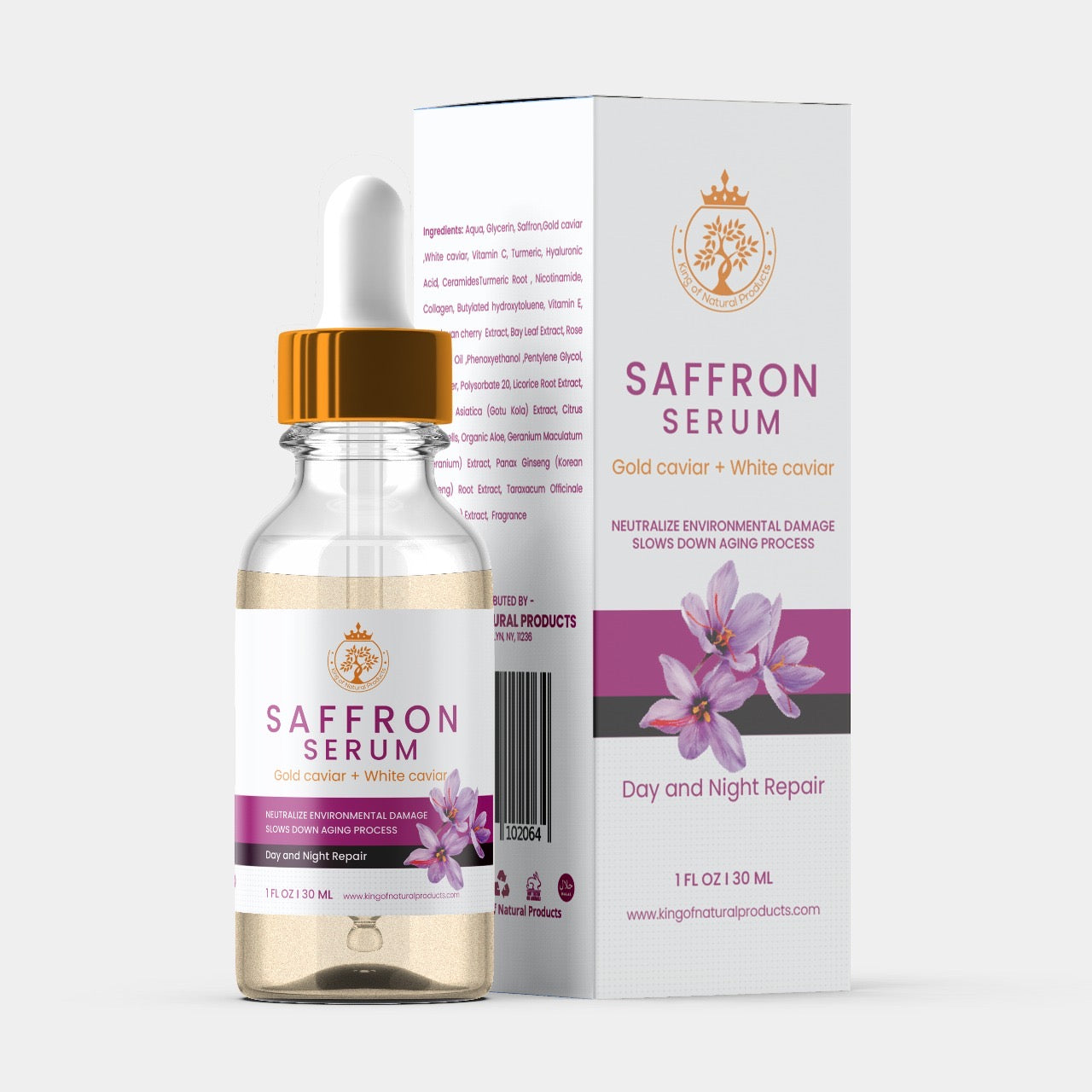 SAFFRON SERUM - DAY & NIGHT REPAIR - 1.0 FL OZ