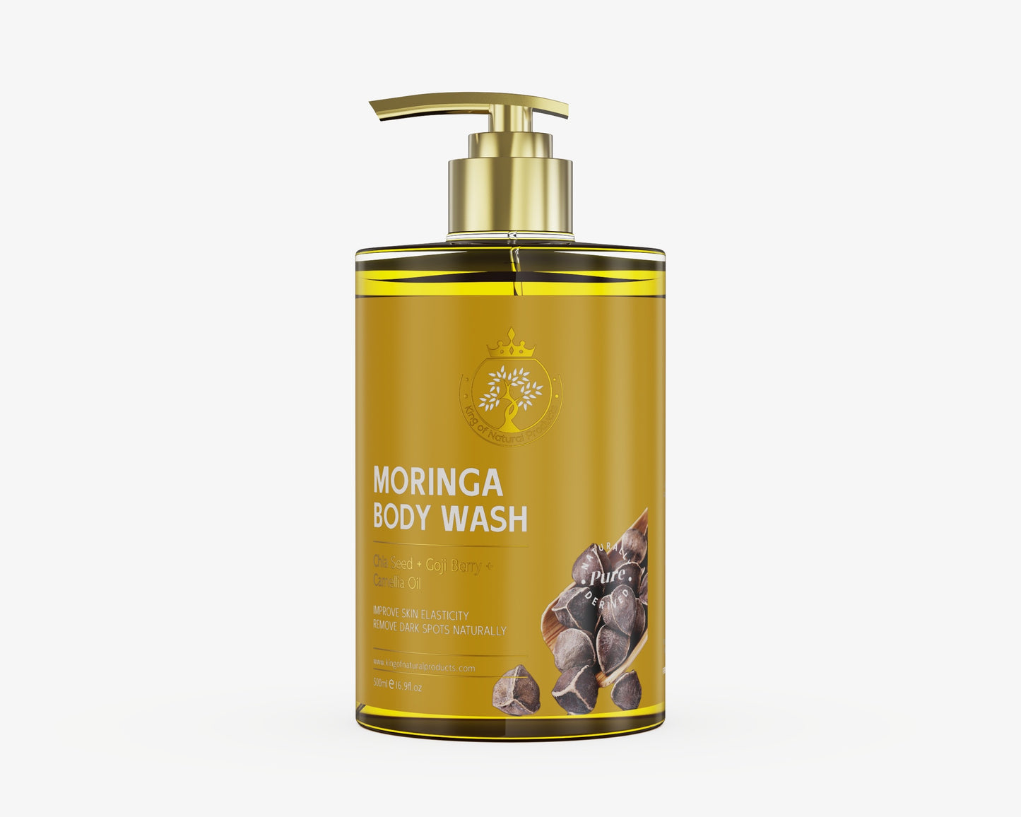 MORINGA BODY WASH | 100% ORGANIC | KING OF NATURAL PRODUCTS