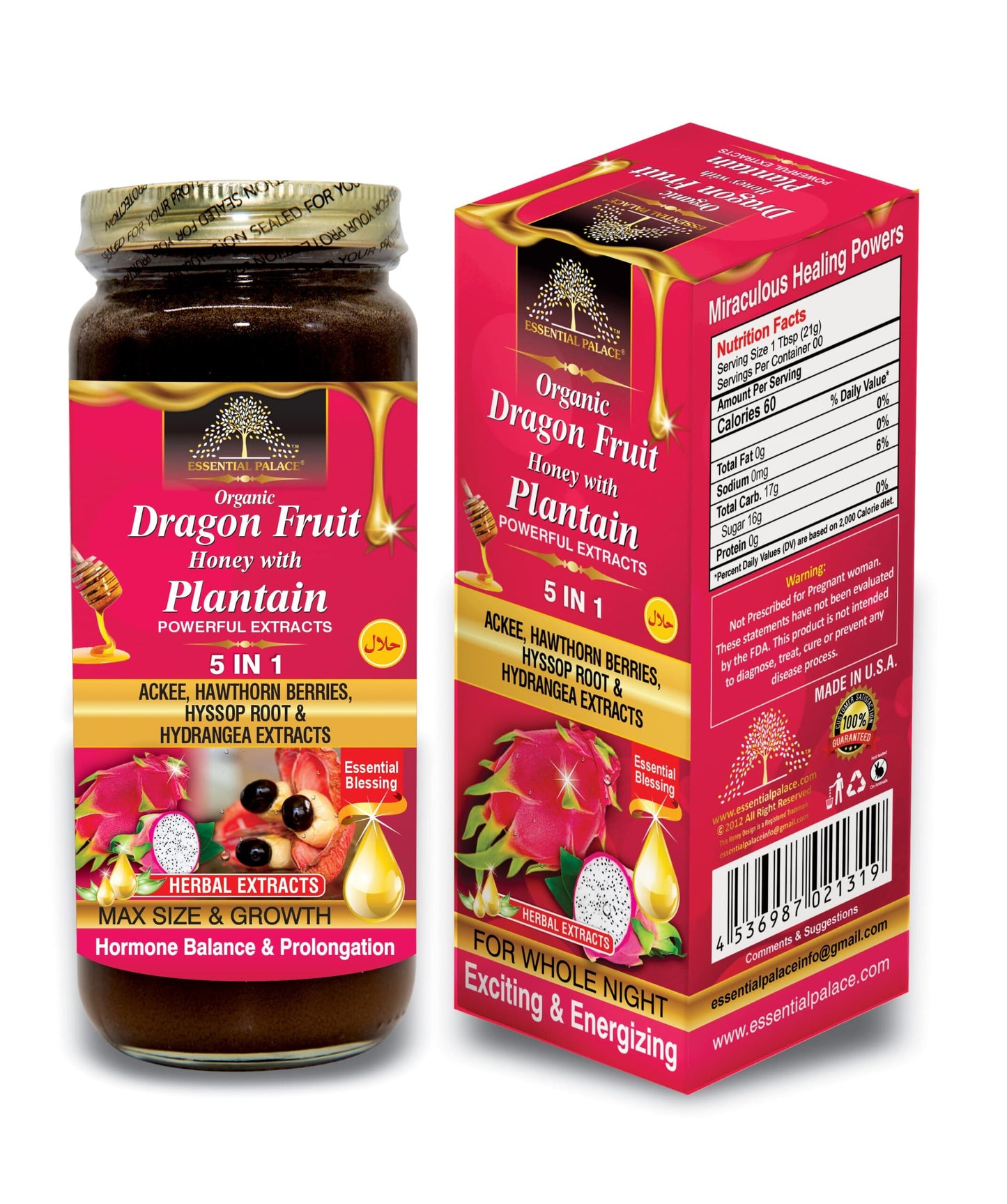 DRAGON FRUIT WITH PLANTAIN HONEY | ESSENTIAL PALACE