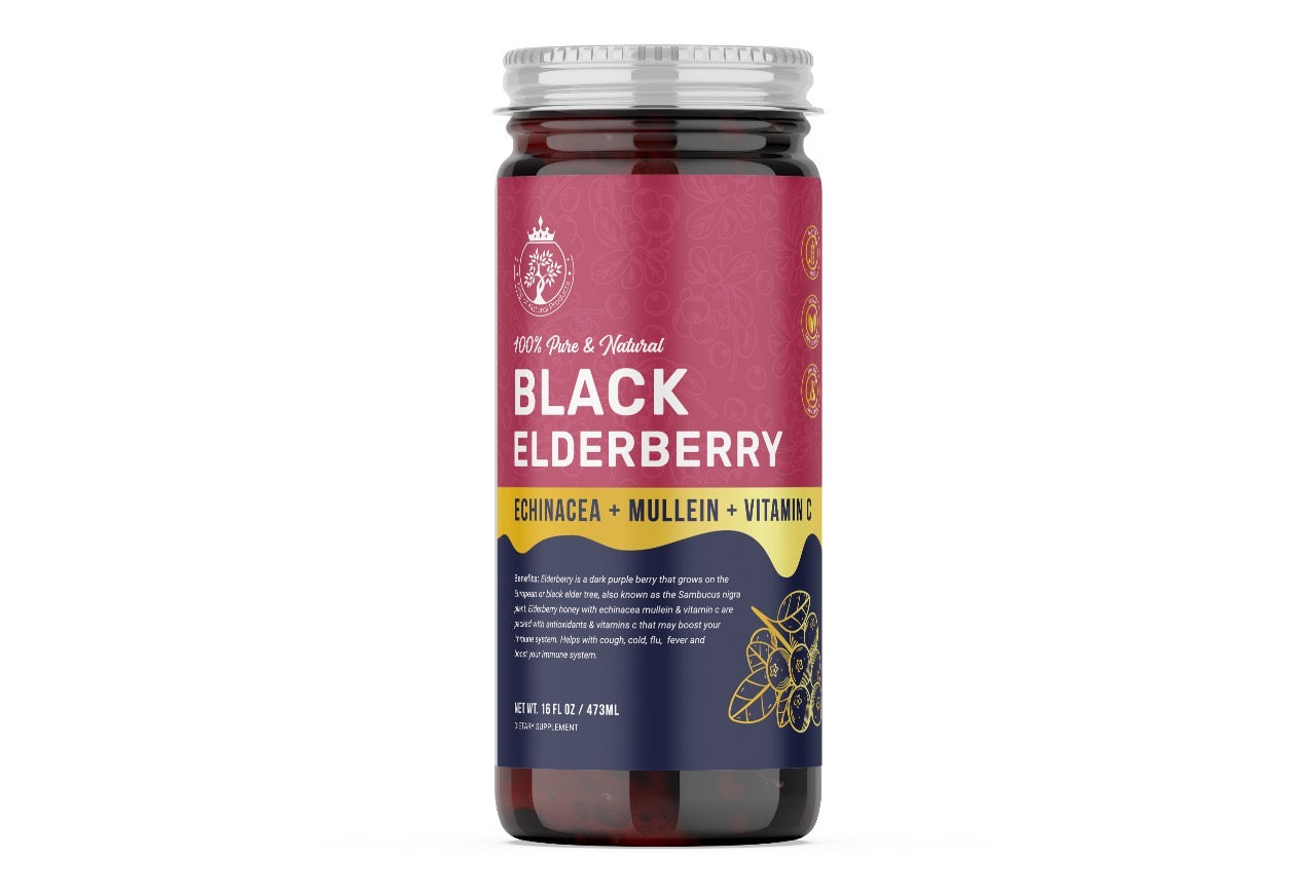 100% Pure & Natural BLACK ELDERBERRY HONEY