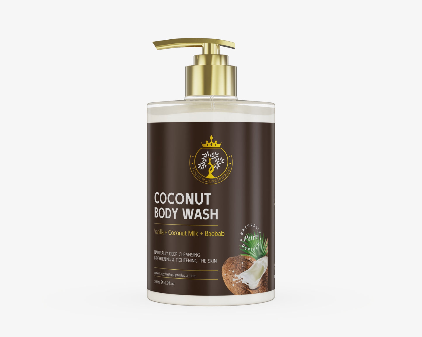 COCONUT BODY WASH | 100% ORGANIC | KING OF NATURAL PRODUCTS