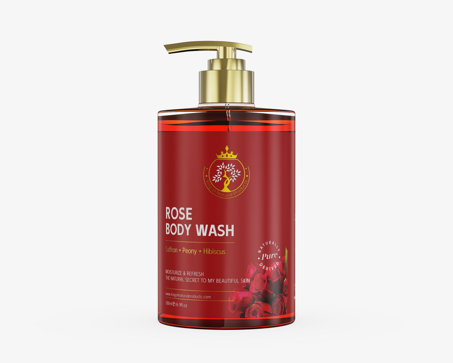 ROSE BODY WASH | 100% ORGANIC | KING OF NATURAL PRODUCTS
