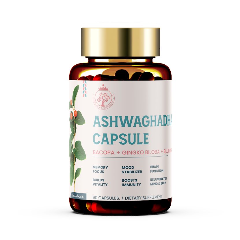 ASHWAGANDHA WITH BACOPA + GINGKO BILOBA + BLUEBERRY