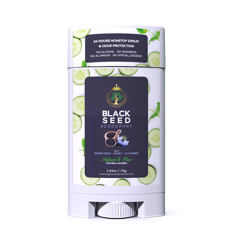 BLACK SEED DEODORANT with BAKING SODA - HONEY - CUCUMBER