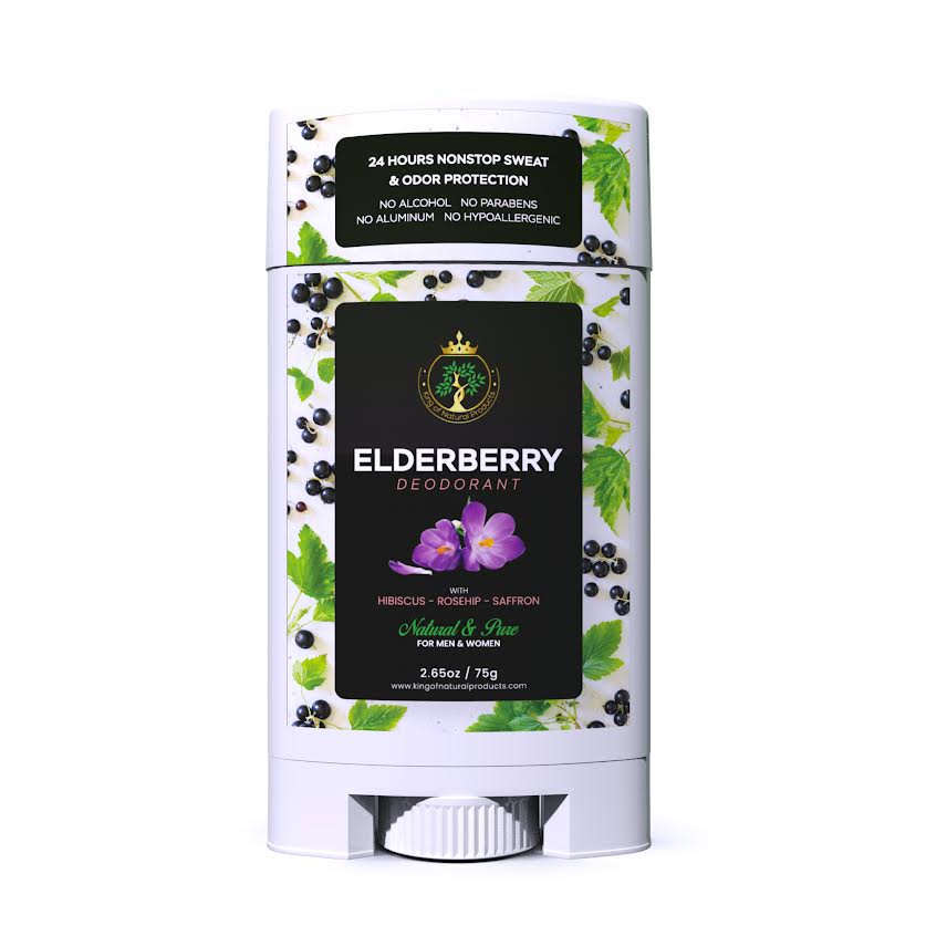 ELDERBERRY DEODORANT with HIBISCUS - ROSEHIP - SAFFRON