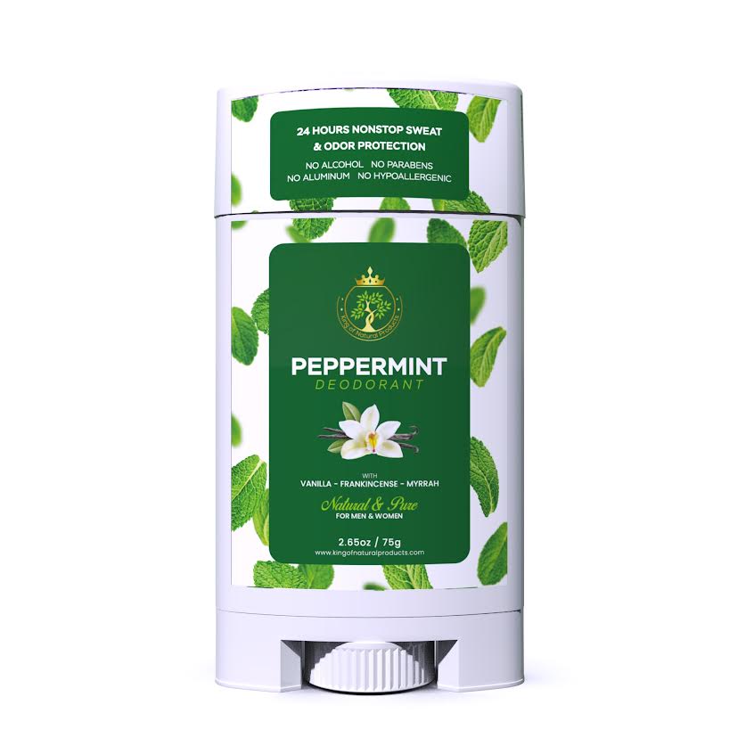 PEPPERMINT DEODORANT with VANILLA - FRANKINCENSE - MYRRAH