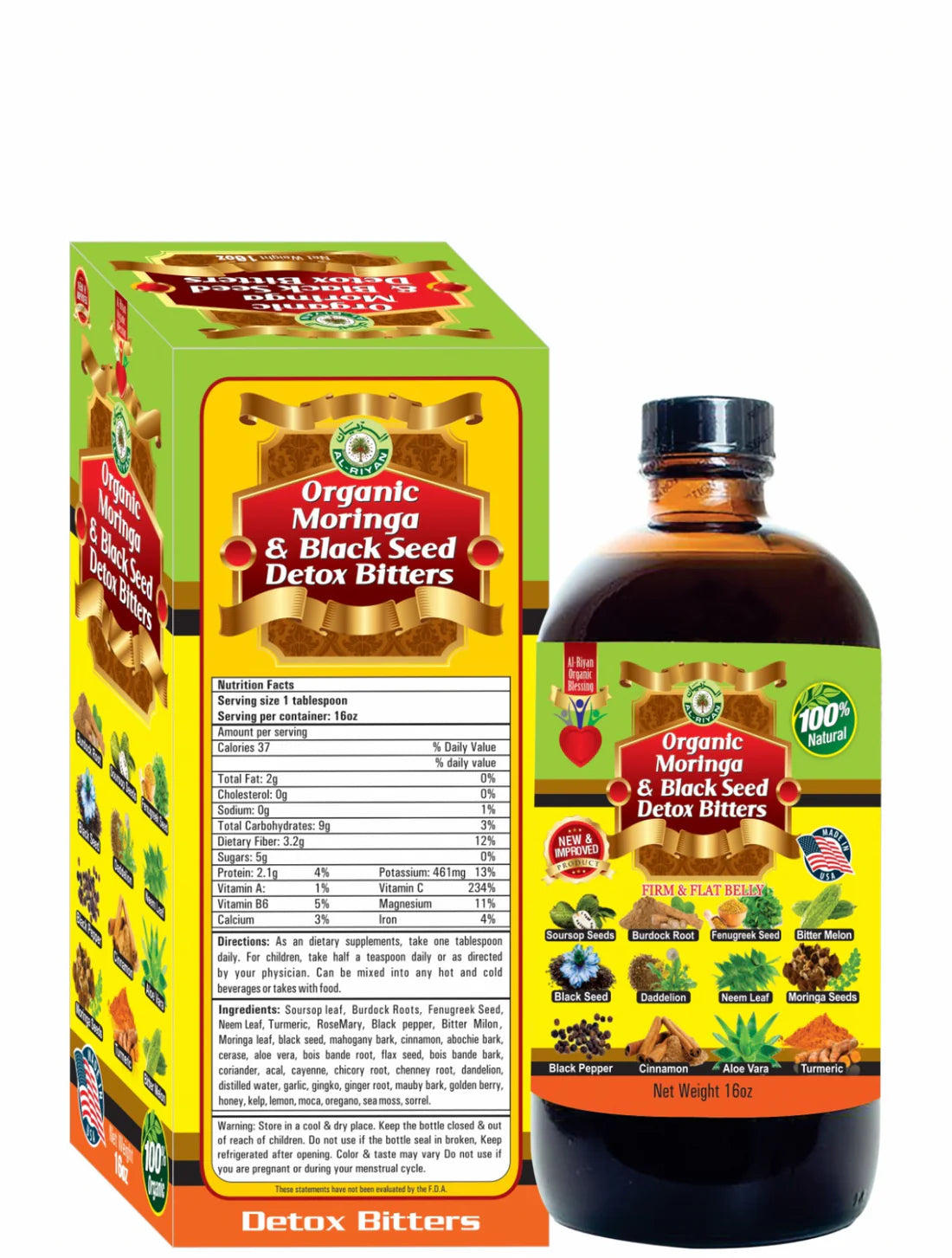 BLACK SEED MORINGA BITTER | AL RIYAN