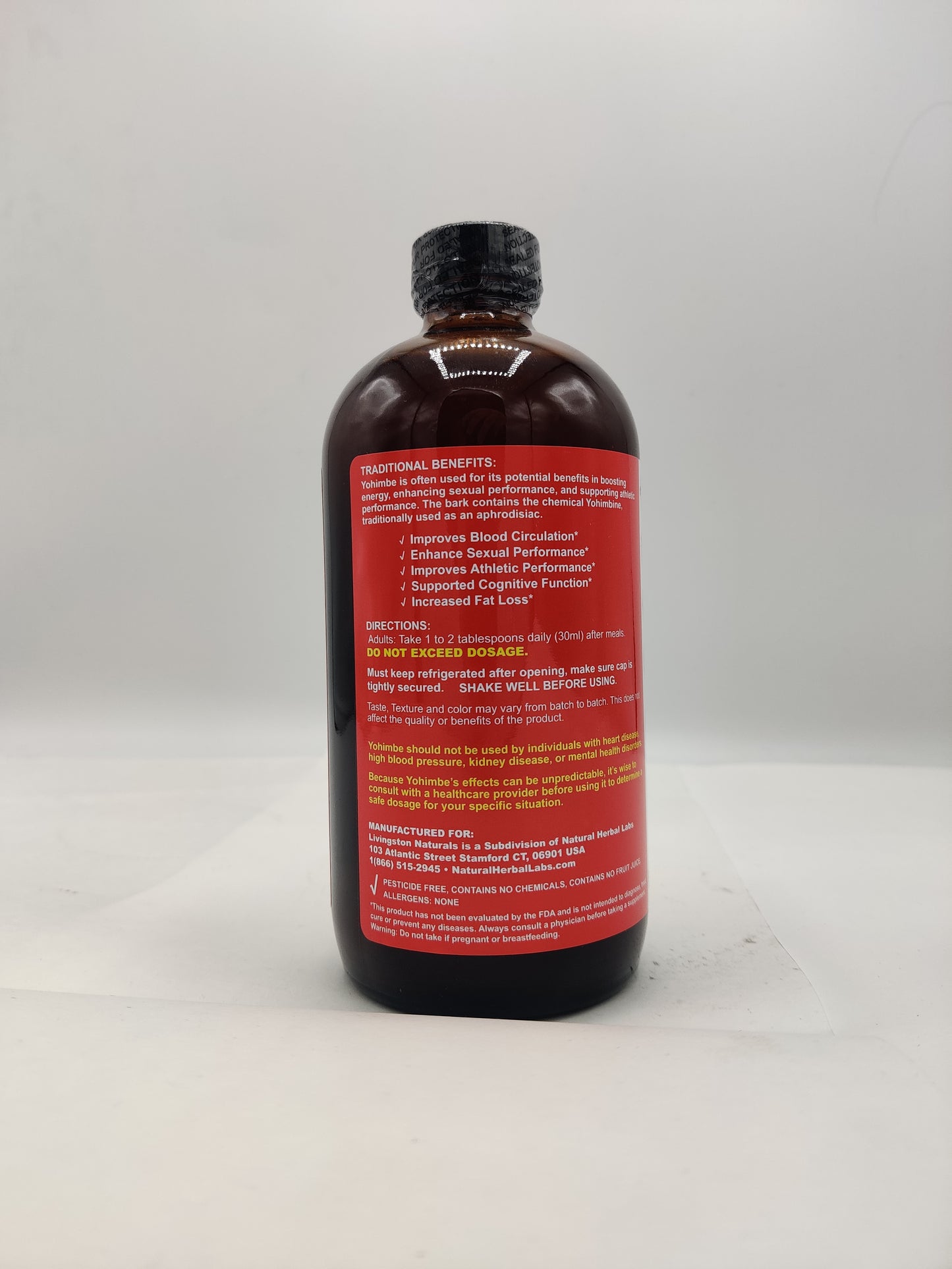 PURE YOHIMBE | NATURAL HERBAL LABS