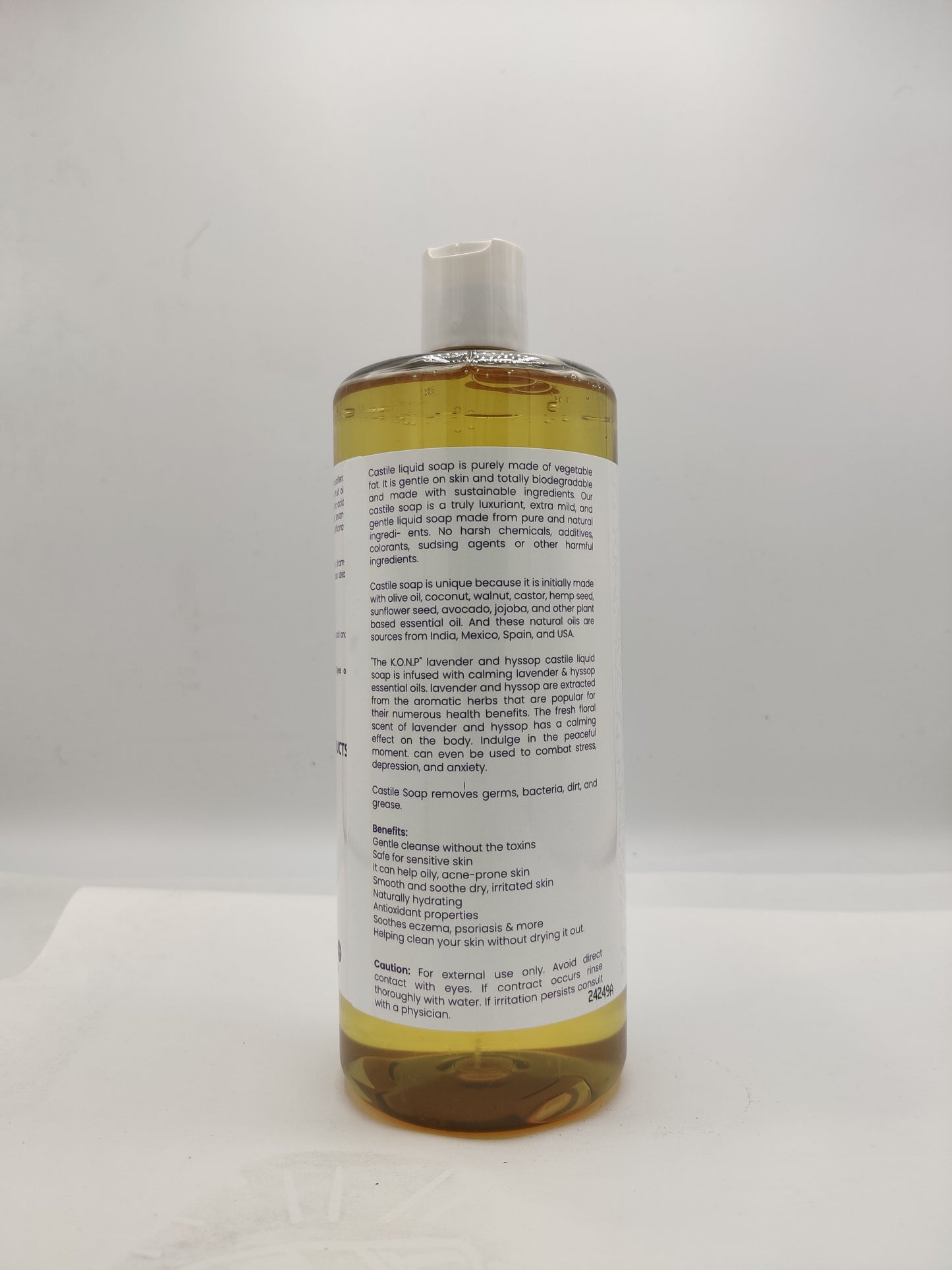 LAVENDER & HYSSOP LIQUID SOAP | 32 OZ | KING OF NATURAL PRODUCTS