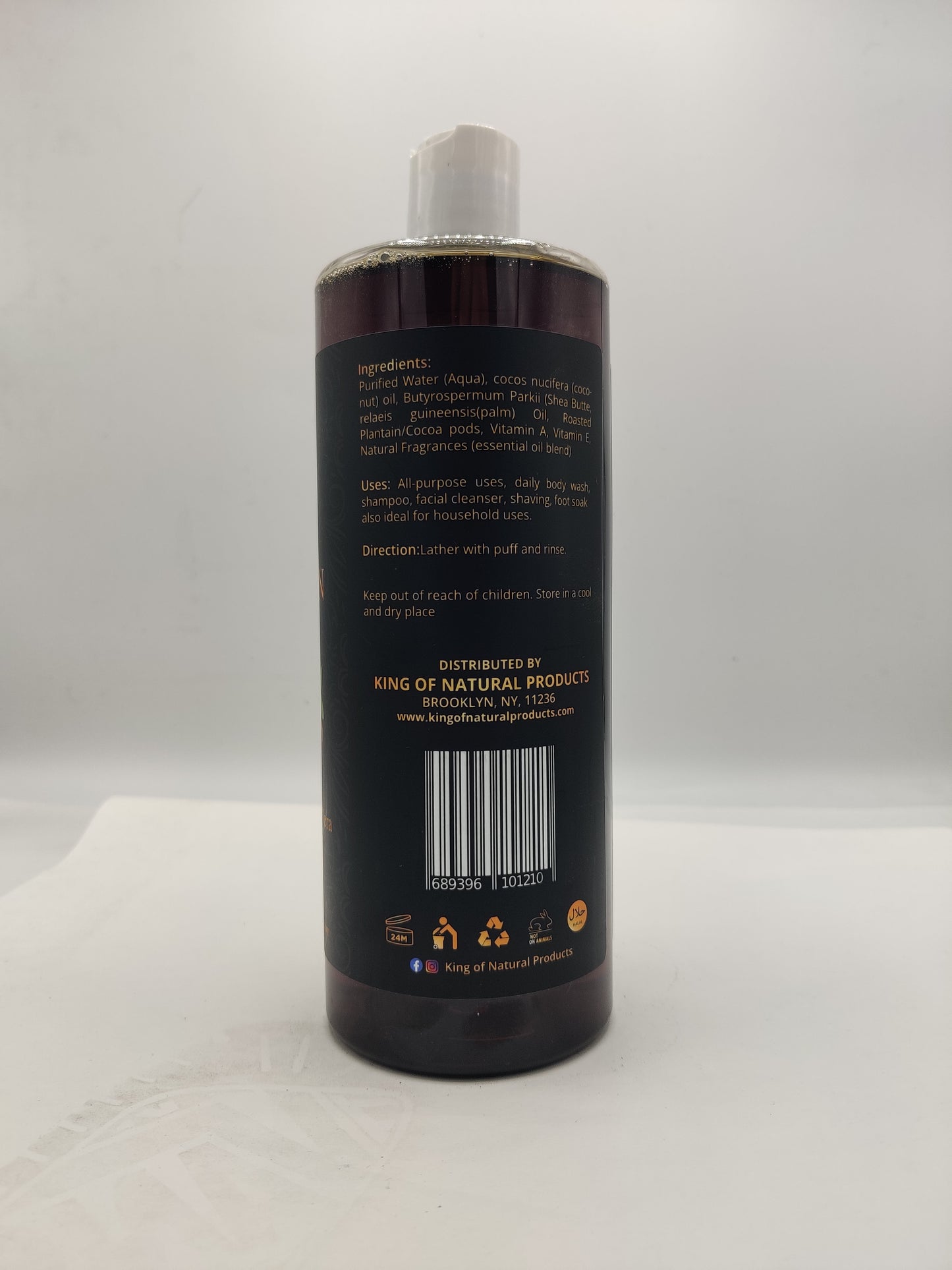 AFRICAN BLACK SOAP | 32 OZ | KING OF NATURAL PRODUCTS