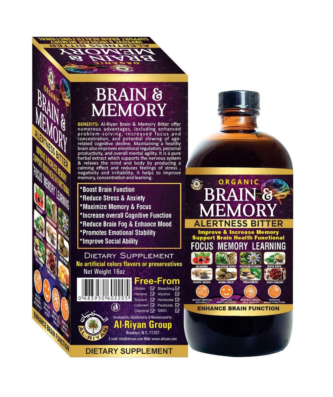 BRAIN & MEMORY ALERTNESS BITTER | AL RIYAN