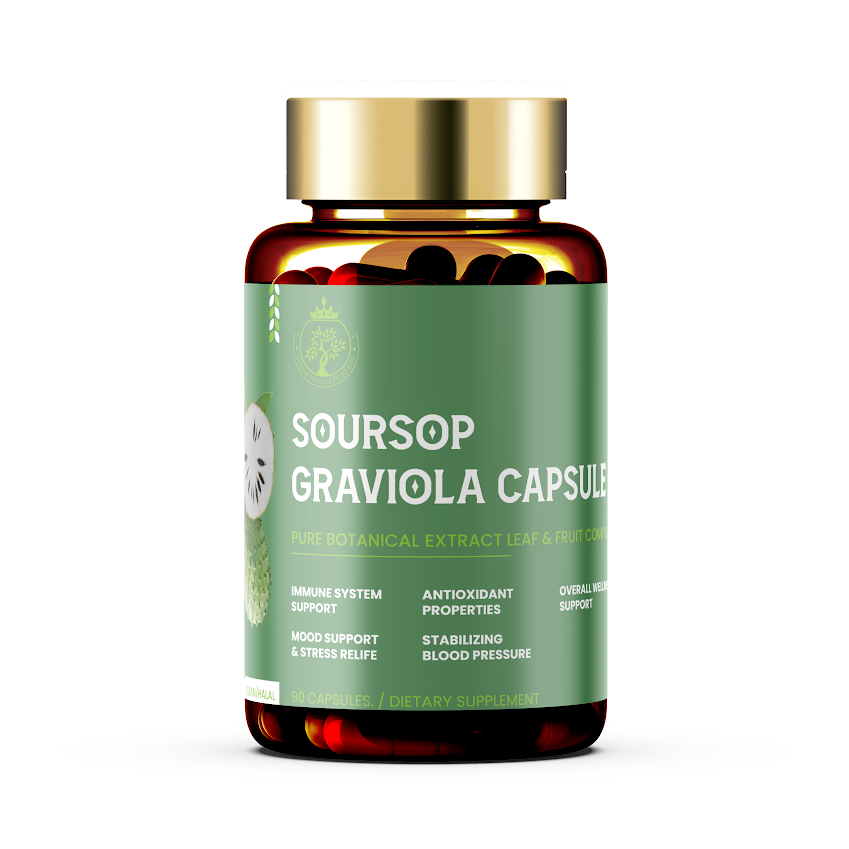 SOURSOP GRAVIOLA CAPSULE | DIATARY SUPPLEMENT | 100% ORGANIC | VEGAN | HALAL