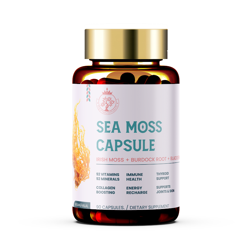 SEAMOSS CAPSULE WITH IRISH SEA MOSS + BURDOCK ROOT + BLADDERWRACK