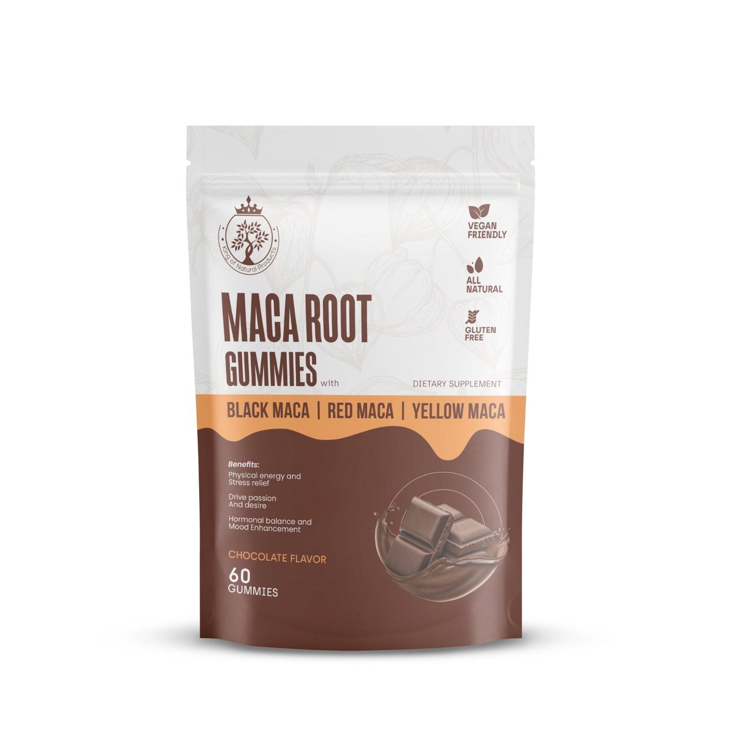 MACA ROOT | GUMMIES | DIATARY SUPPLEMENT | 100% ORGANIC