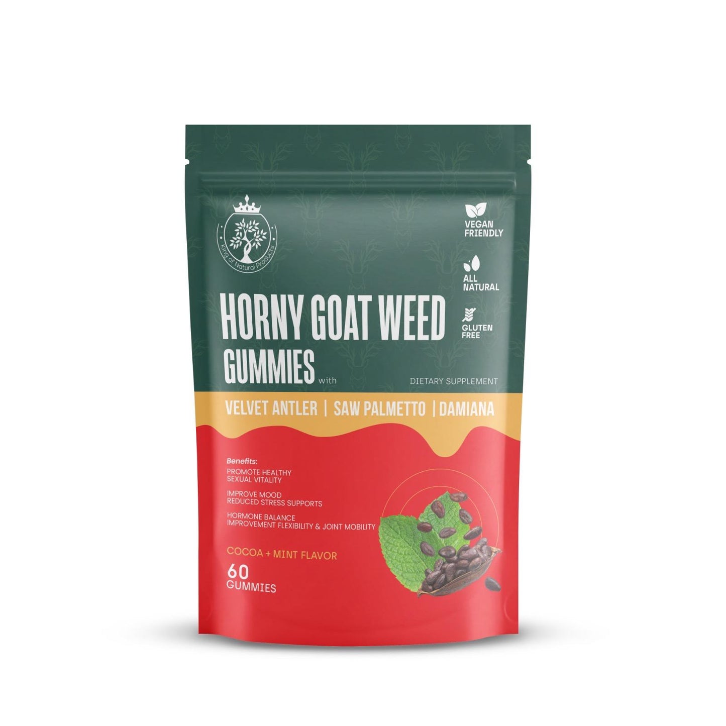 HORNY GOAT WEED | GUMMIES | DIATARY SUPPLEMENT | 100% ORGANIC