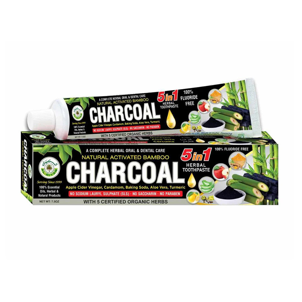 CHARCOAL TOOTHPASTE | 100% ORGANIC | AL-RIYAN