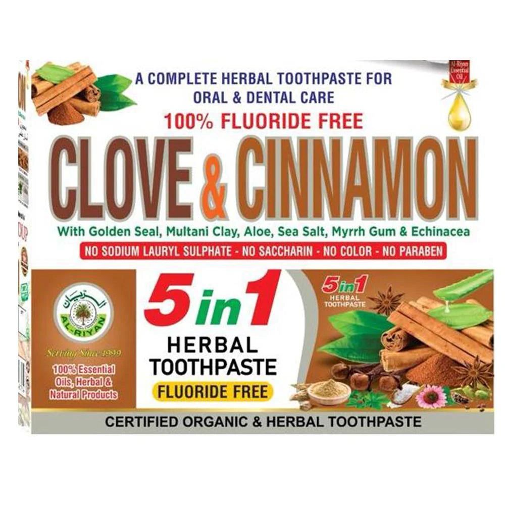 CLOVE & CINNAMON TOOTHPASTE | 100% ORGANIC |AL-RIYAN