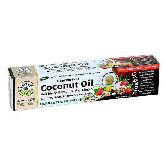 COCONUT OIL TOOTHPASTE | 100% ORGANIC | AL-RIYAN