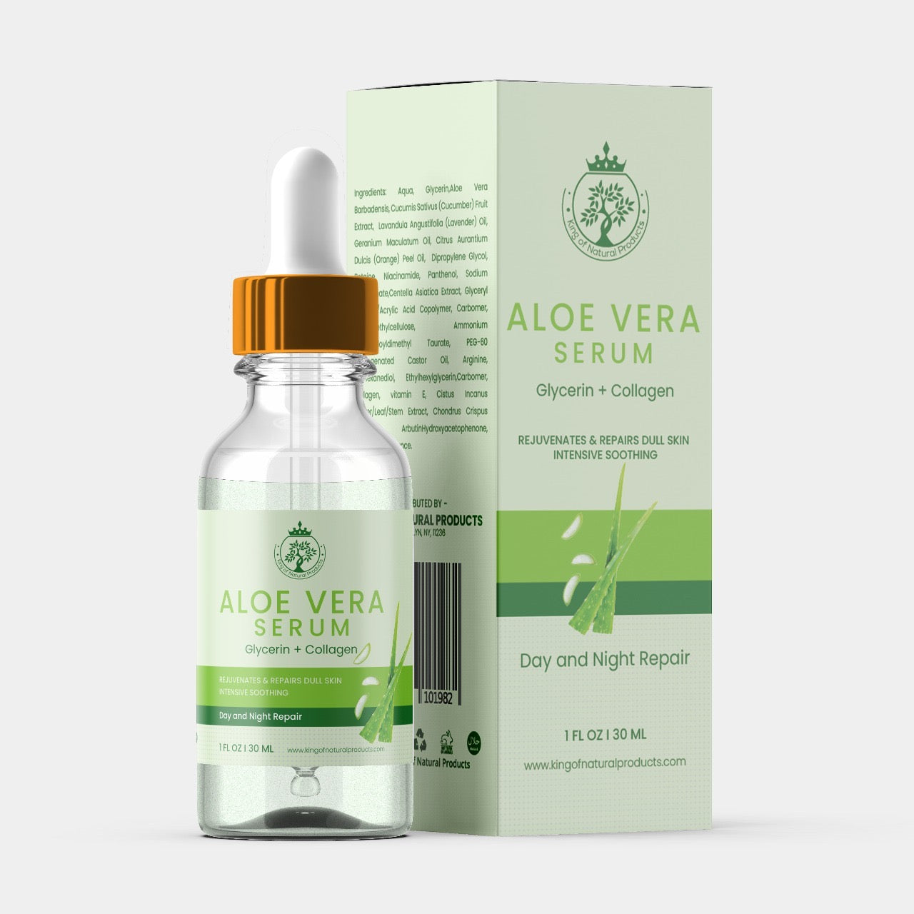 ALOE VERA SERUM - DAY & NIGHT REPAIR - 1.0 FL OZ