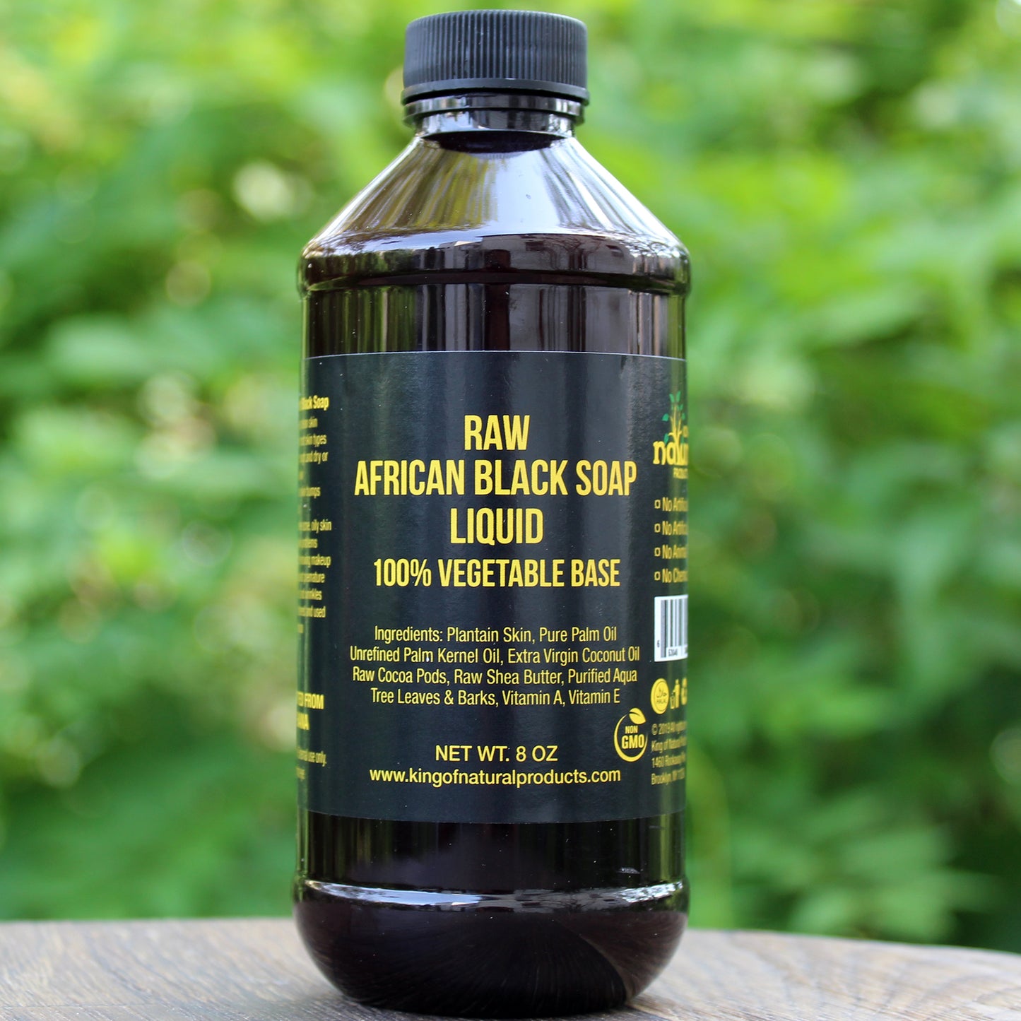 Raw African Liquid Black Soap 8 oz