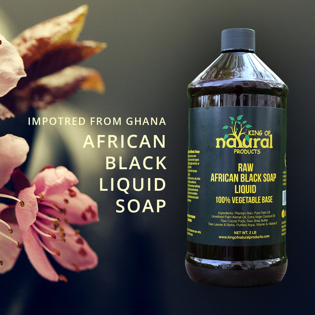 Raw African Liquid Black Soap 2 Pound