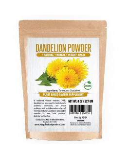 DANDELION POWDER - NATURAL - HERBAL - VEGAN - HALAL. PLANT BASED DIATERY SUPPLEMENT.