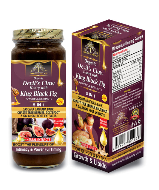 DEVILS CLAW WITH KING BLACK FIG HONEY | ESSENTIAL PALACE