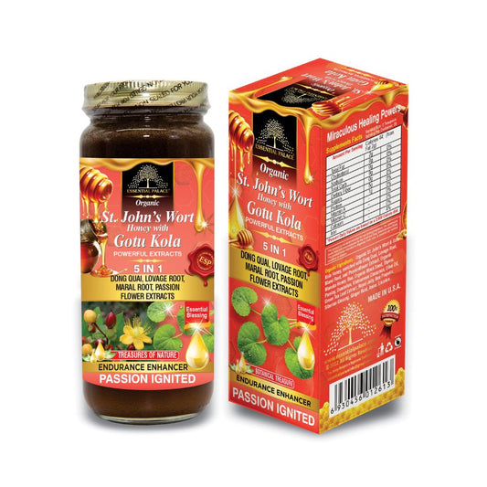 ST. JOHN’S WORT HONEY WITH GOTU KOLA | ESSENTIAL PALACE