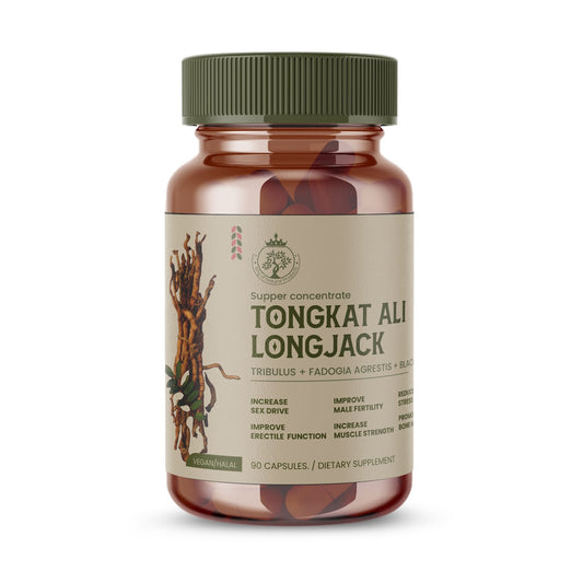 TONGKAT ALI LONGJACK CAPSULE | DIATARY SUPPLEMENT | 100% ORGANIC | VEGAN | HALAL