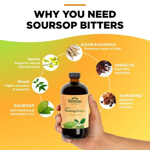 EXOTIC SOURSOP BITTERS | ORANGE FLAVOR | SERENE HERBS