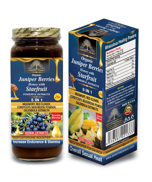 JUNIPER BERRIES HONEY WITH STARFRUIT | ESSENTIAL PALACE
