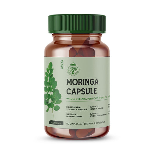 MORINGA CAPSULES | DIATARY SUPPLEMENT | 100% ORGANIC | VEGAN | HALAL