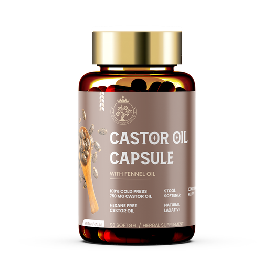 CASTOR OIL CAPSULES WITH FENNEL OIL