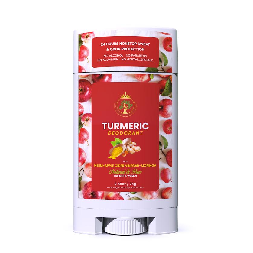 TURMERIC DEODORANT with NEEM - APPLE CIDER VINEGAR - MORINGA