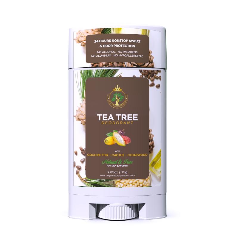 TEA TREE DEODORANT with COCO BUTTER - CACTUS - CEDARWOOD