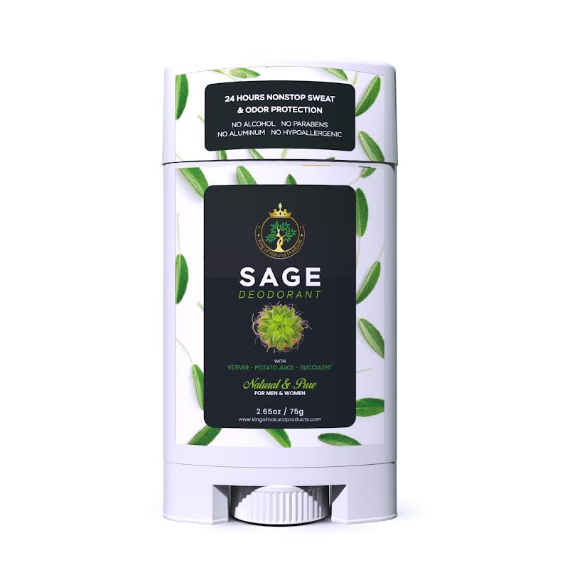 SAGE DEODORANT with VETIVER - POTATO JUICE - SUCCULENT