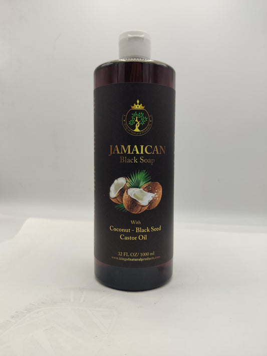 JAMAICAN BLACK SOAP | 32 OZ | KING OF NATURAL PRODUCTS