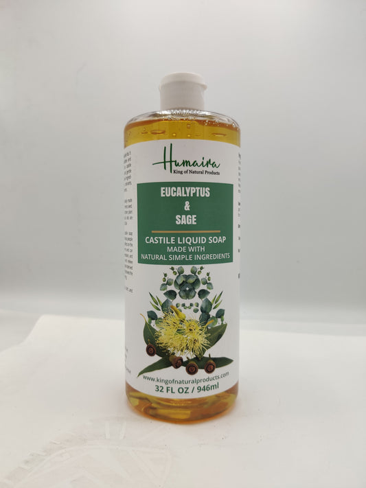 EUCALYPTUS & SAGE LIQUID SOAP | 32 OZ | KING OF NATURAL PRODUCTS