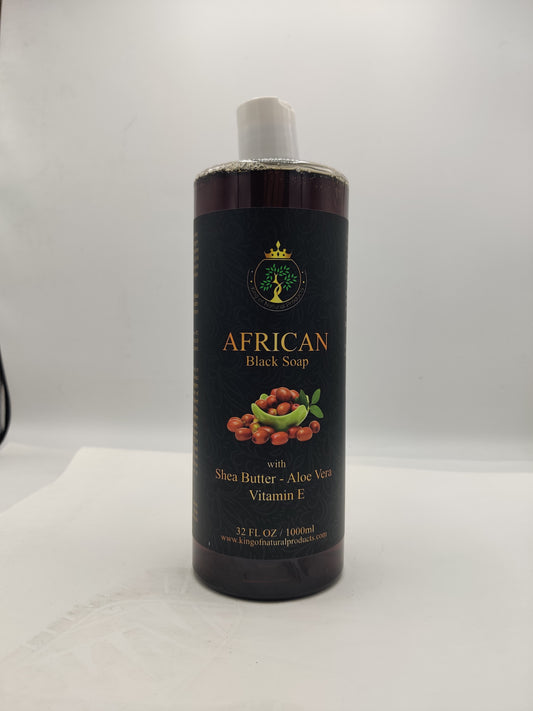 AFRICAN BLACK SOAP | 32 OZ | KING OF NATURAL PRODUCTS