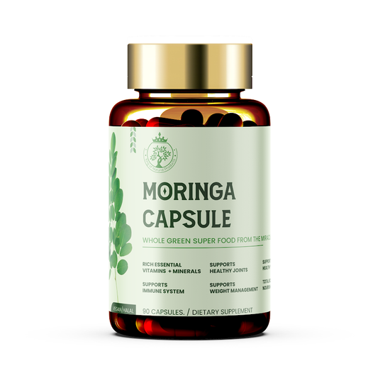 MORINGA CAPSULES | DIATARY SUPPLEMENT | 100% ORGANIC | VEGAN | HALAL