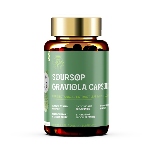 SOURSOP GRAVIOLA CAPSULE | DIATARY SUPPLEMENT | 100% ORGANIC | VEGAN | HALAL