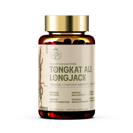 TONGKAT ALI LONGJACK CAPSULE TRIBULUS + FADOGIA AGRESTIS + BLACK PEPPER