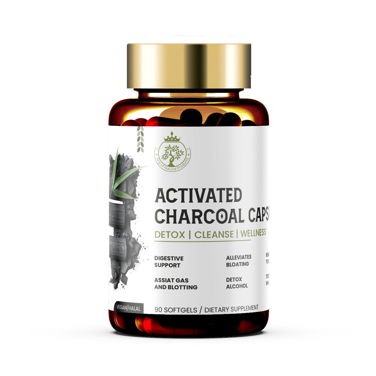 ACTIVATED CHARCOAL CAPSULE | DIATARY SUPPLEMENT | 100% ORGANIC | VEGAN | HALAL
