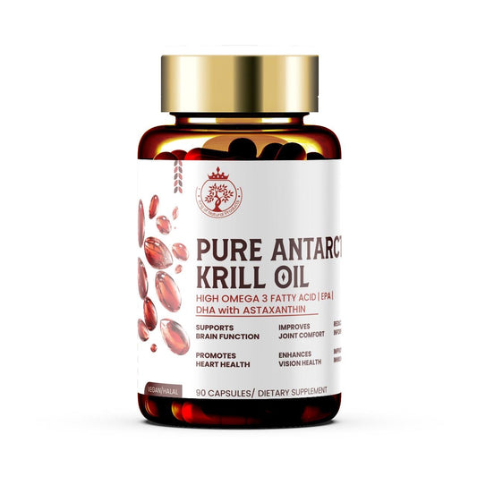 PURE ANTARCT KRILL CAPSULE | DIATARY SUPPLEMENT | 100% ORGANIC | VEGAN | HALAL