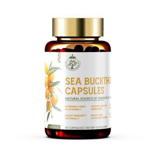 SEA BUCKTHRON CAPSULE | DIATARY SUPPLEMENT | 100% ORGANIC | VEGAN | HALAL