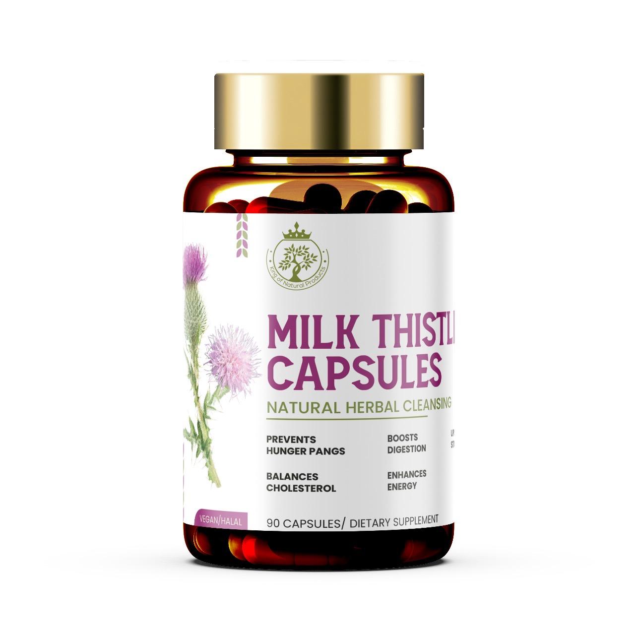 MILK THISTLE CAPSULE | DIATARY SUPPLEMENT | 100% ORGANIC | VEGAN | HALAL