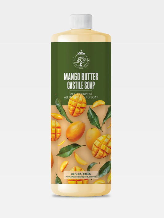 MANGO BUTTER CASTILE SOAP | 32 OZ | KING OF NATURAL PRODUCTS