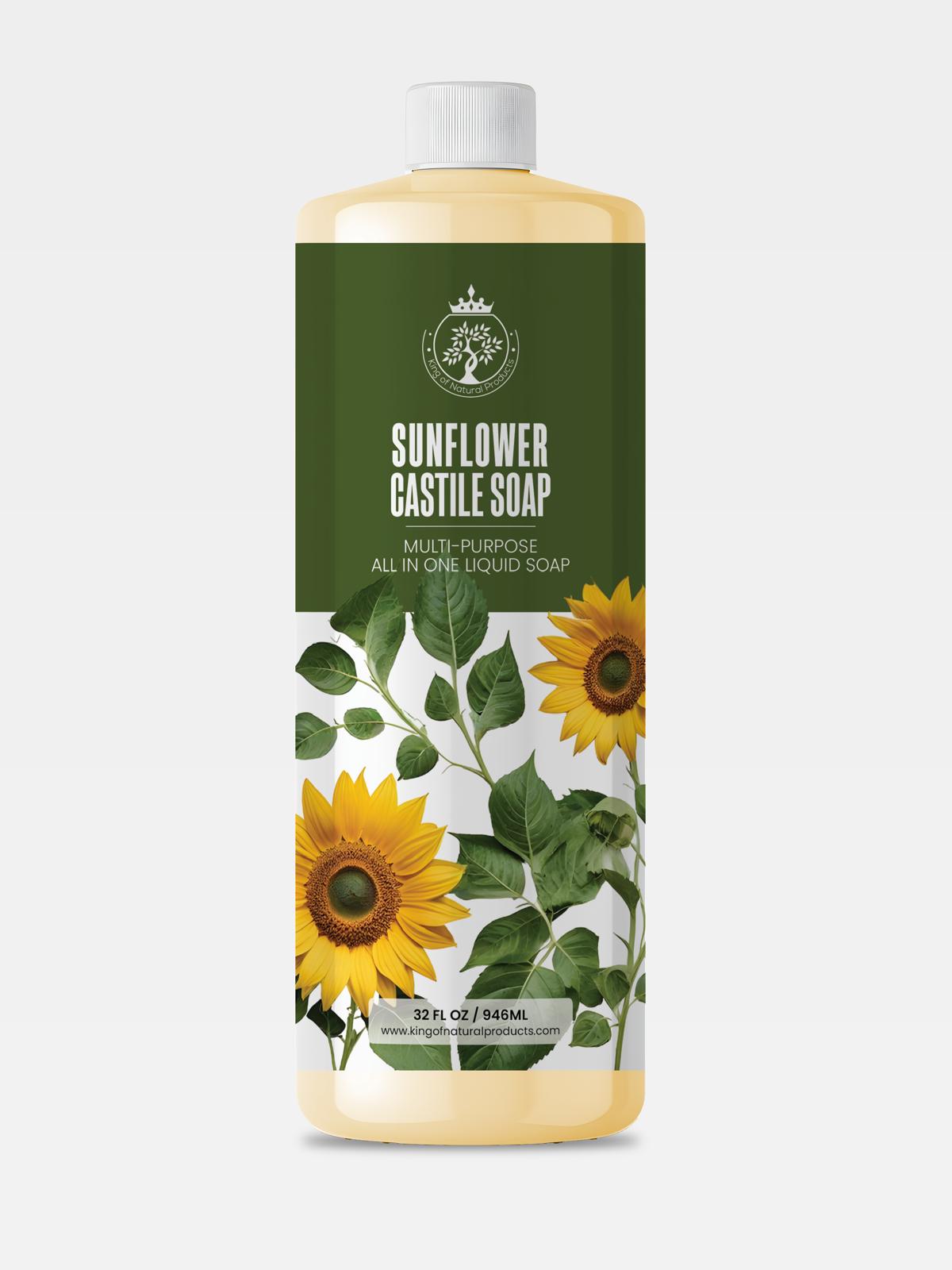 SUNFLOWER CASTILE SOAP | 32 OZ | KING OF NATURAL PRODUCTS