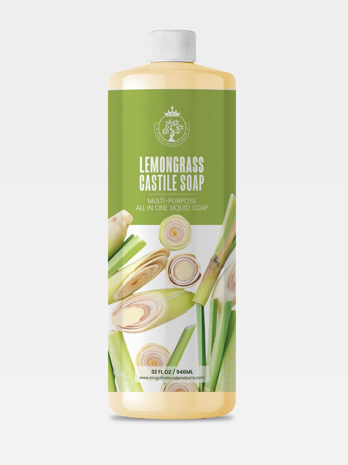 LEMONGRASS CASTILE SOAP | 32 OZ | KING OF NATURAL PRODUCTS
