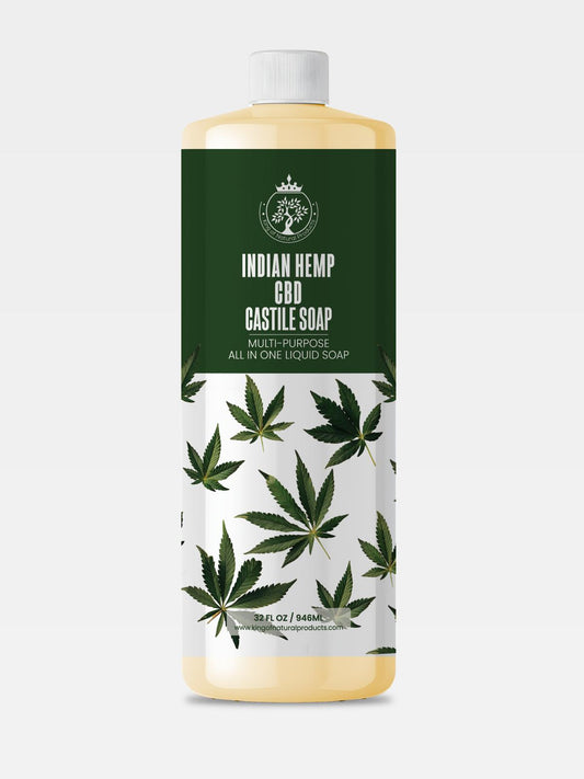 INDIAN HEMP CBD CASTILE SOAP | 32 OZ | KING OF NATURAL PRODUCTS